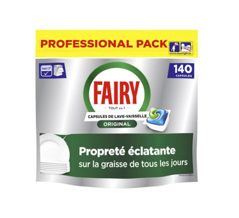 Pastille lave-vaisselle FAIRY PROFESSIONAL Tout en Un Plus-Sct 140D