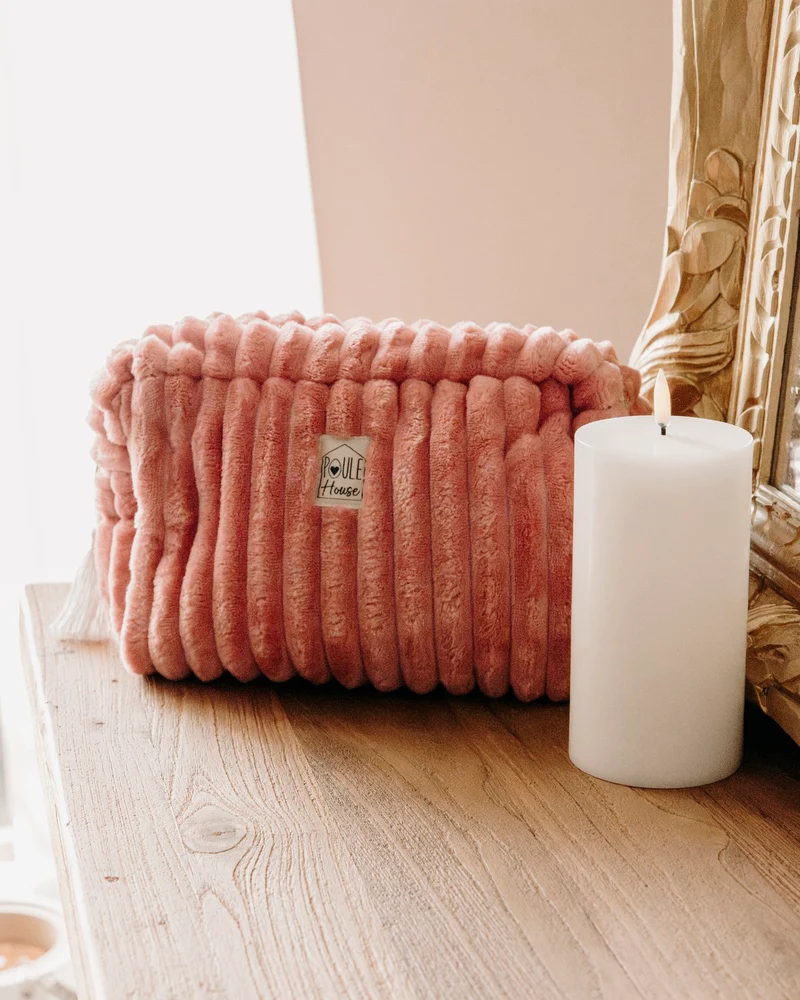 Grande trousse de toilette minky matelassé Louise - pastèque